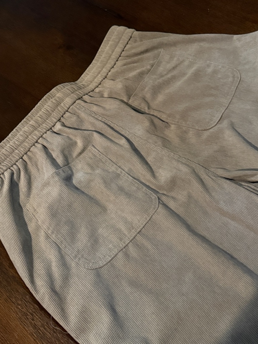 Constitution Men's Light Gray Drawstring Corduroy Pants XL - Picture 5 of 6